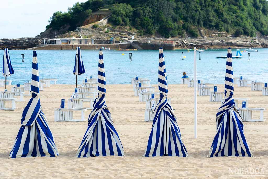 Playa de Ondarreta en Donostia/San Sebastián