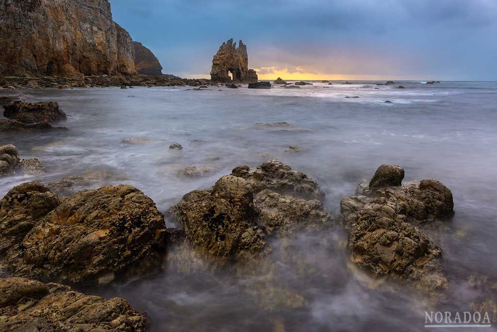 Playa de Portizuelo al atardecer