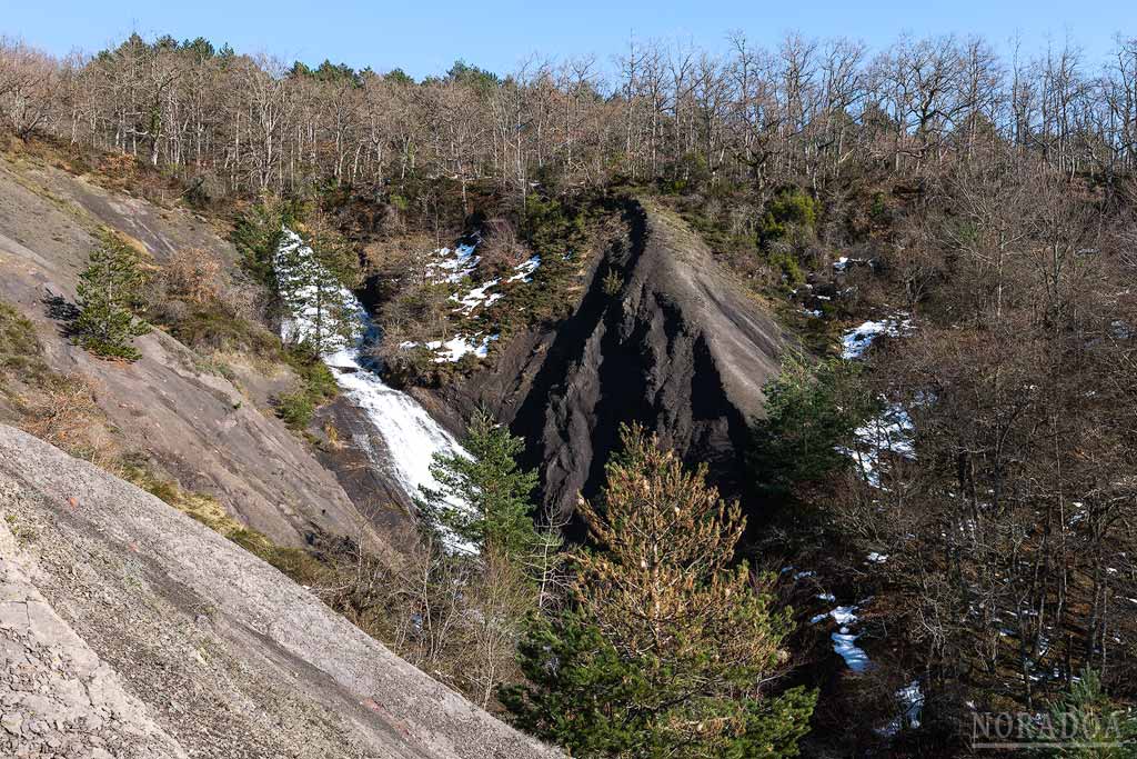 Cascada de Urkate en la sierra de Urkilla